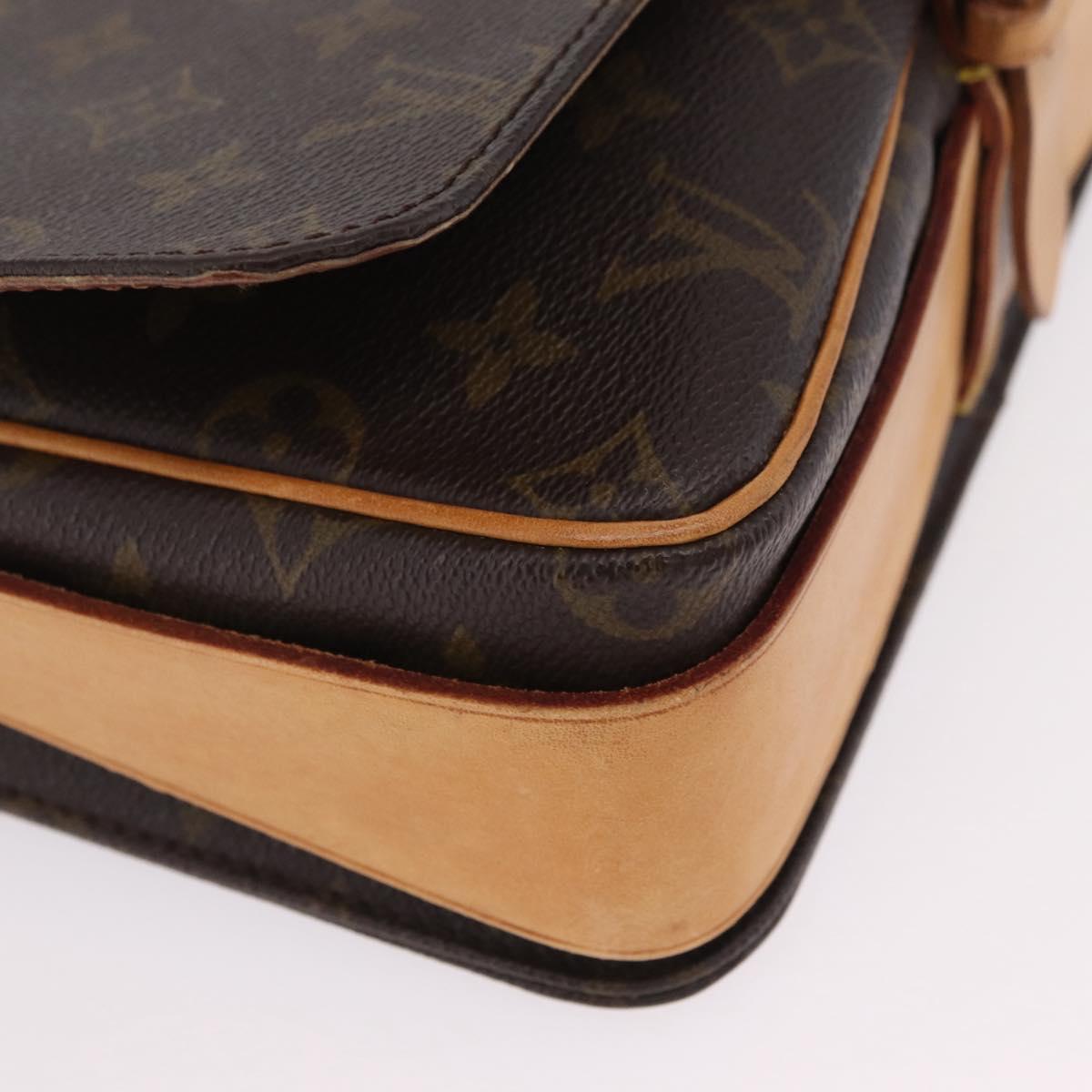 LOUIS VUITTON Monogram Cartouchiere GM Shoulder Bag M51252 LV Auth ka6303