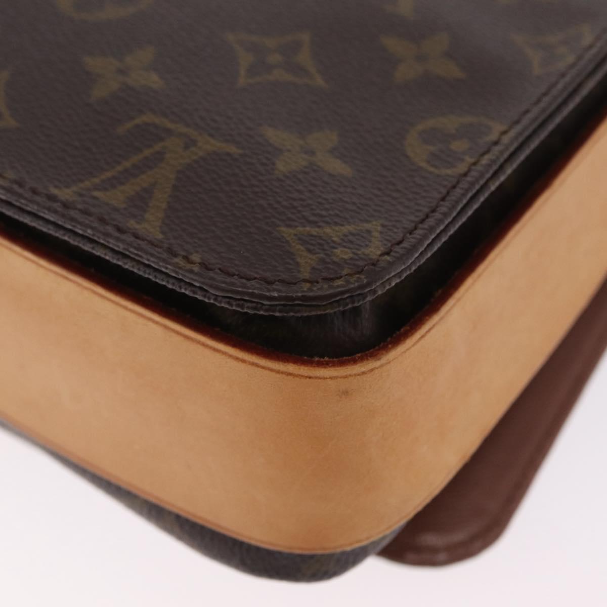 LOUIS VUITTON Monogram Cartouchiere GM Shoulder Bag M51252 LV Auth ka6303