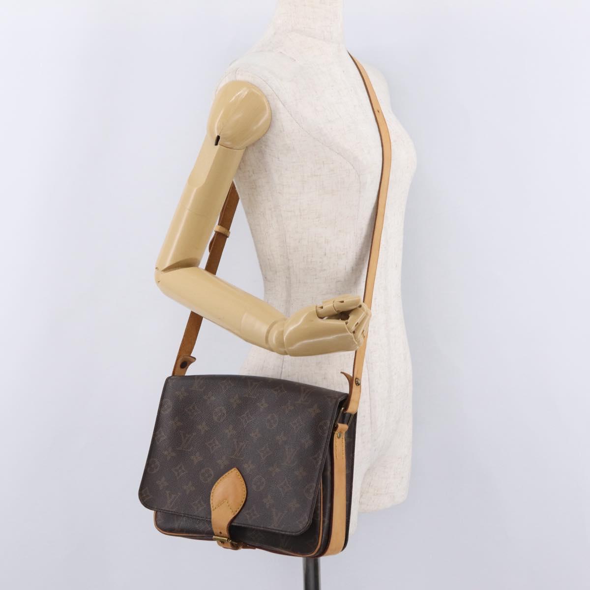 LOUIS VUITTON Monogram Cartouchiere GM Shoulder Bag M51252 LV Auth ka6303