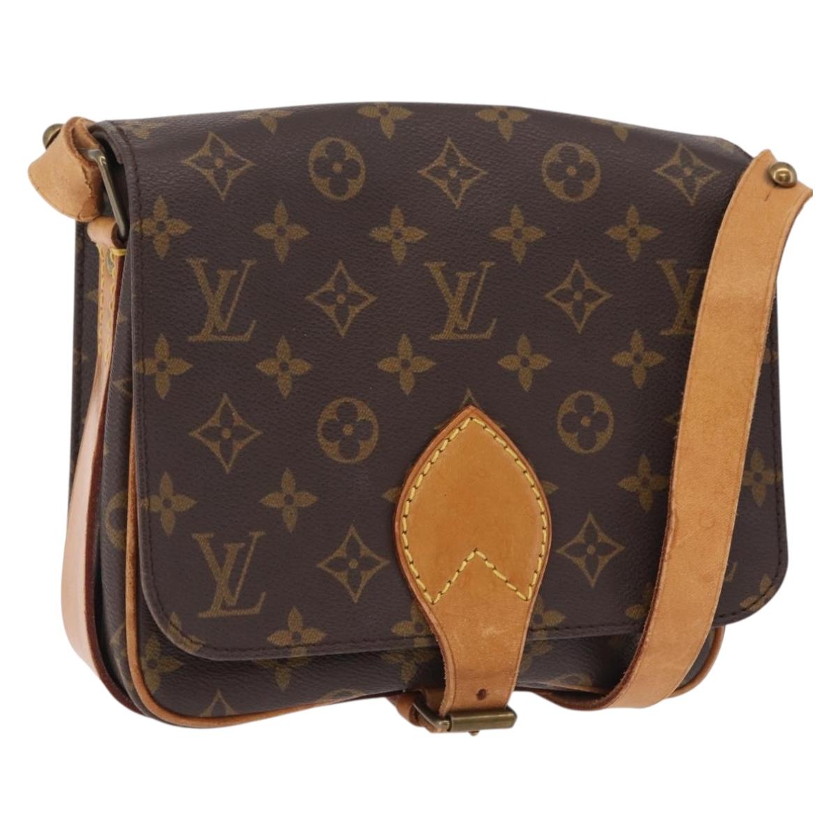 LOUIS VUITTON Monogram Cartouchiere MM Shoulder Bag M51253 LV Auth ka6304