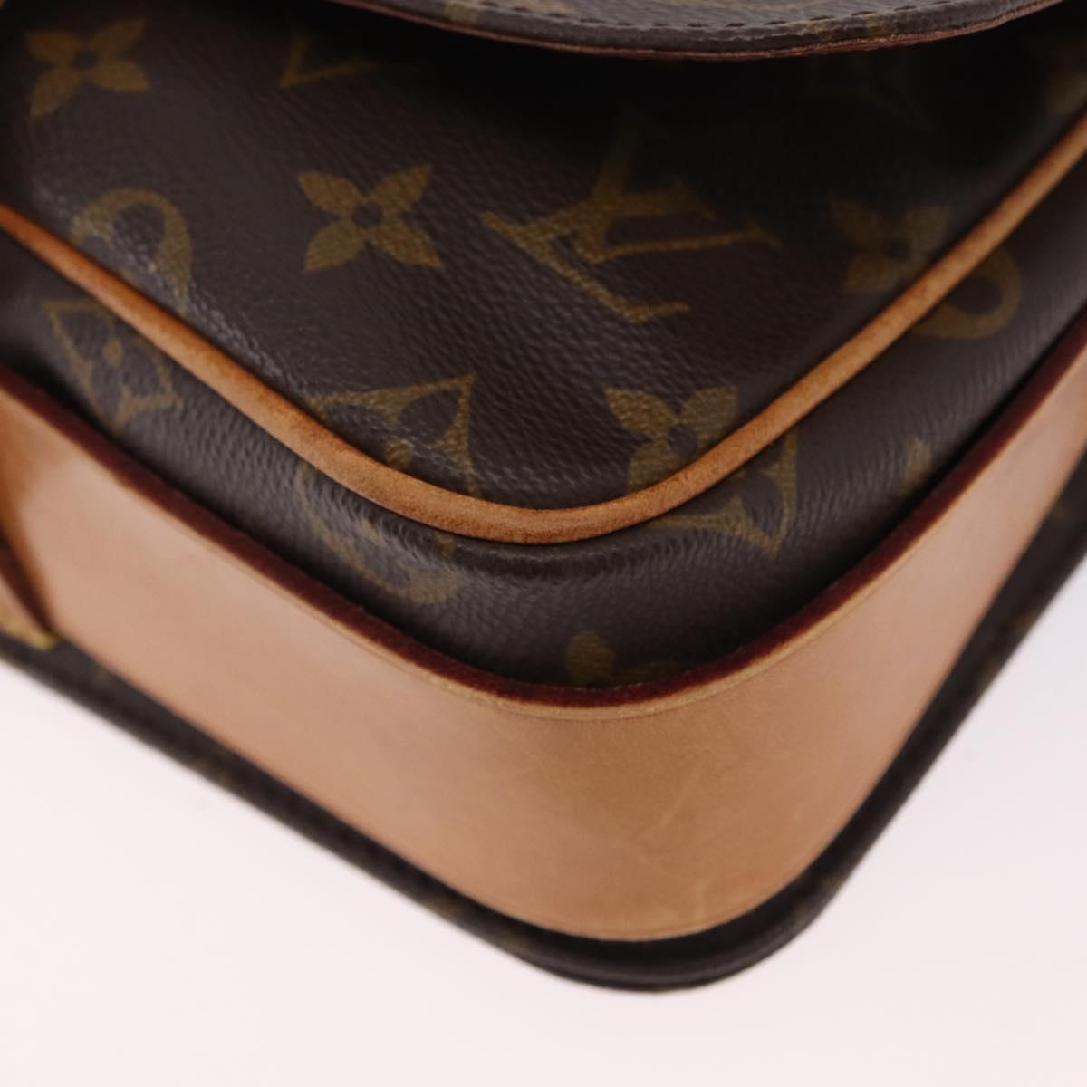 LOUIS VUITTON Monogram Cartouchiere MM Shoulder Bag M51253 LV Auth ka6304