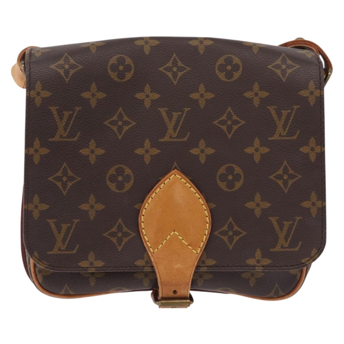 LOUIS VUITTON Monogram Cartouchiere MM Shoulder Bag M51253 LV Auth ka6304