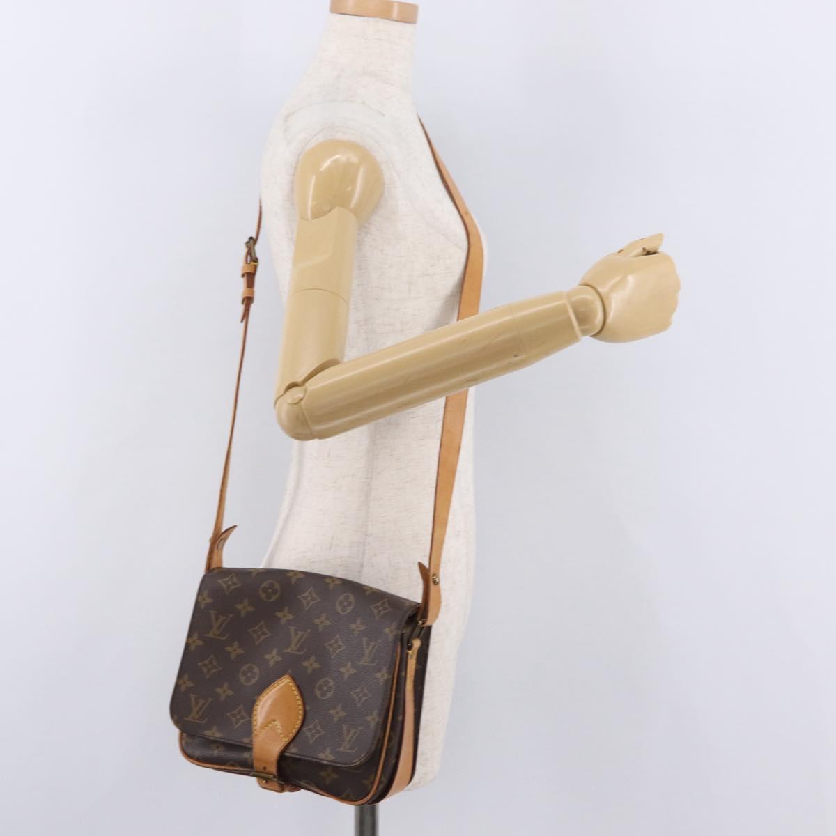 LOUIS VUITTON Monogram Cartouchiere MM Shoulder Bag M51253 LV Auth ka6304