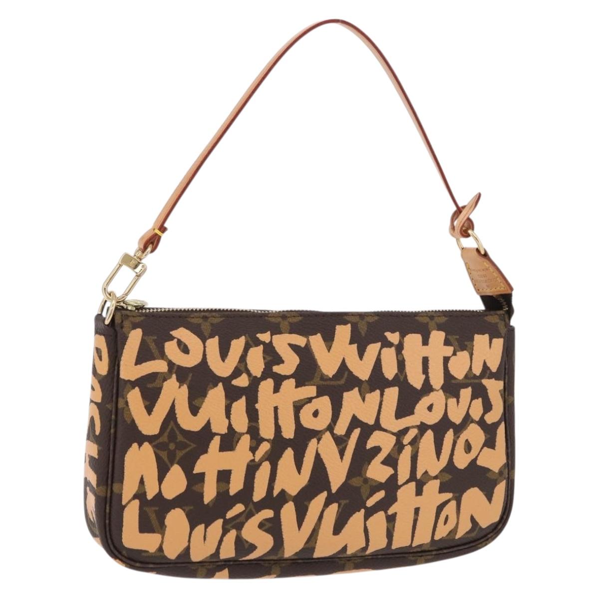 LOUIS VUITTON graffiti Pochette Accessoires Pouch M92193 LV Auth ka6305SAV
