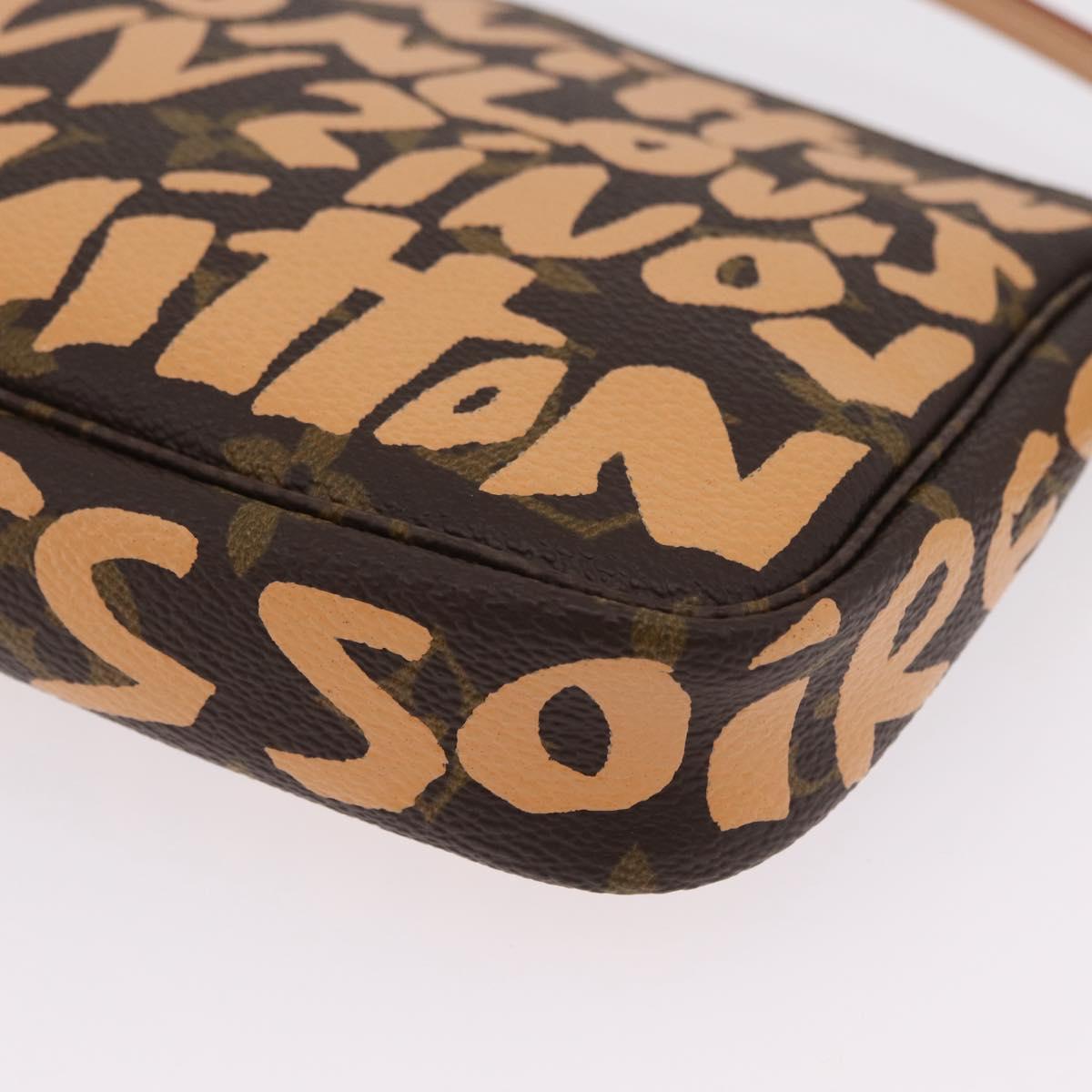 LOUIS VUITTON graffiti Pochette Accessoires Pouch M92193 LV Auth ka6305SAV