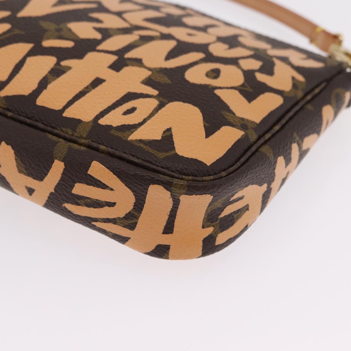 LOUIS VUITTON graffiti Pochette Accessoires Pouch M92193 LV Auth ka6305SAV