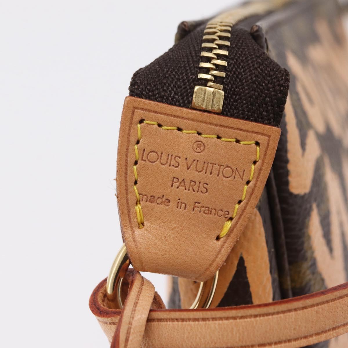 LOUIS VUITTON graffiti Pochette Accessoires Pouch M92193 LV Auth ka6305SAV