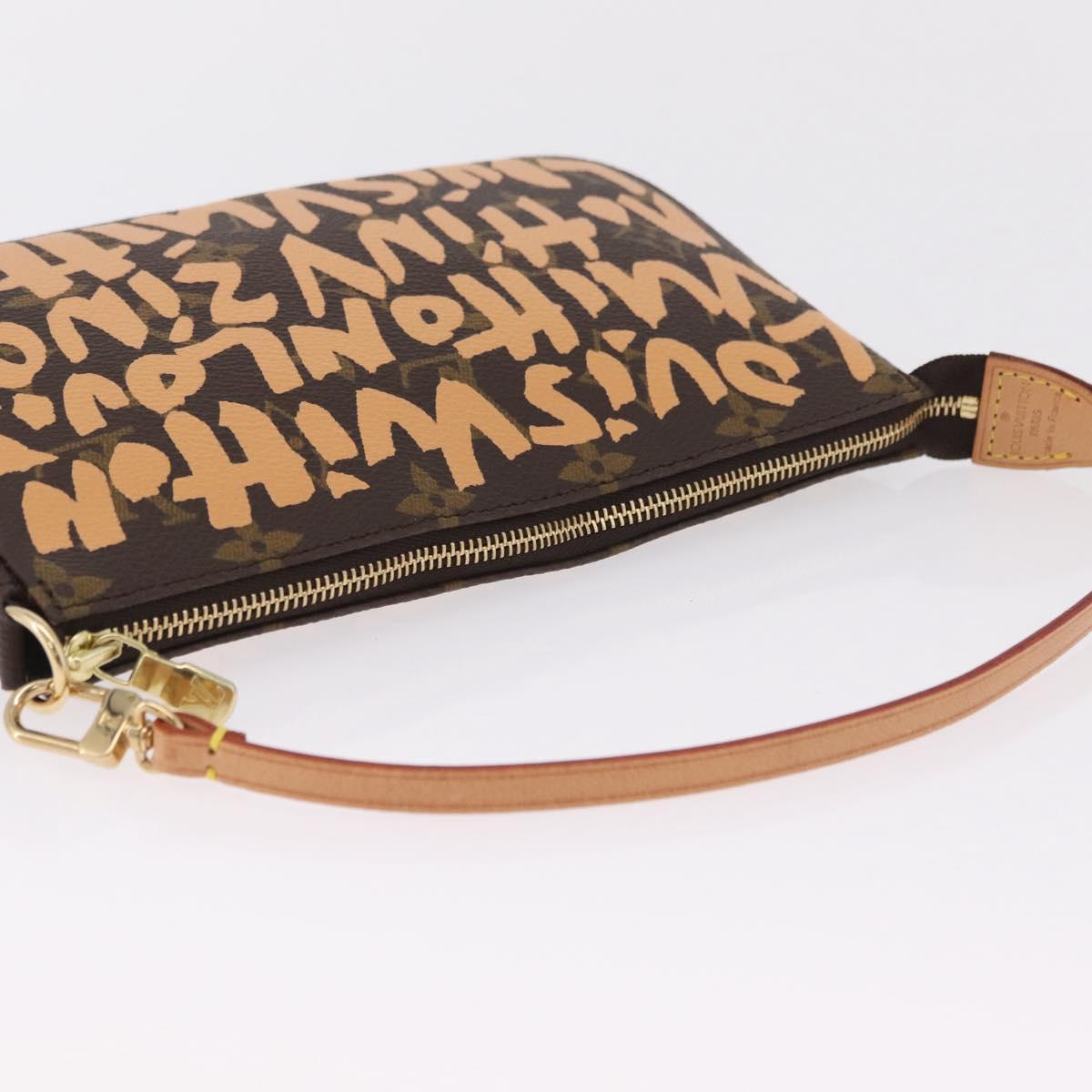 LOUIS VUITTON graffiti Pochette Accessoires Pouch M92193 LV Auth ka6305SAV