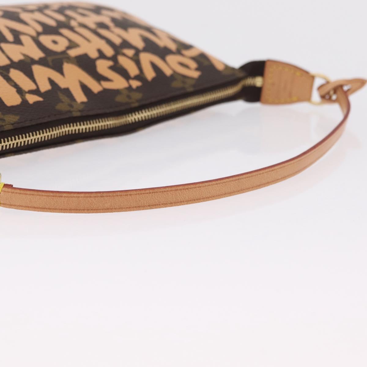 LOUIS VUITTON graffiti Pochette Accessoires Pouch M92193 LV Auth ka6305SAV