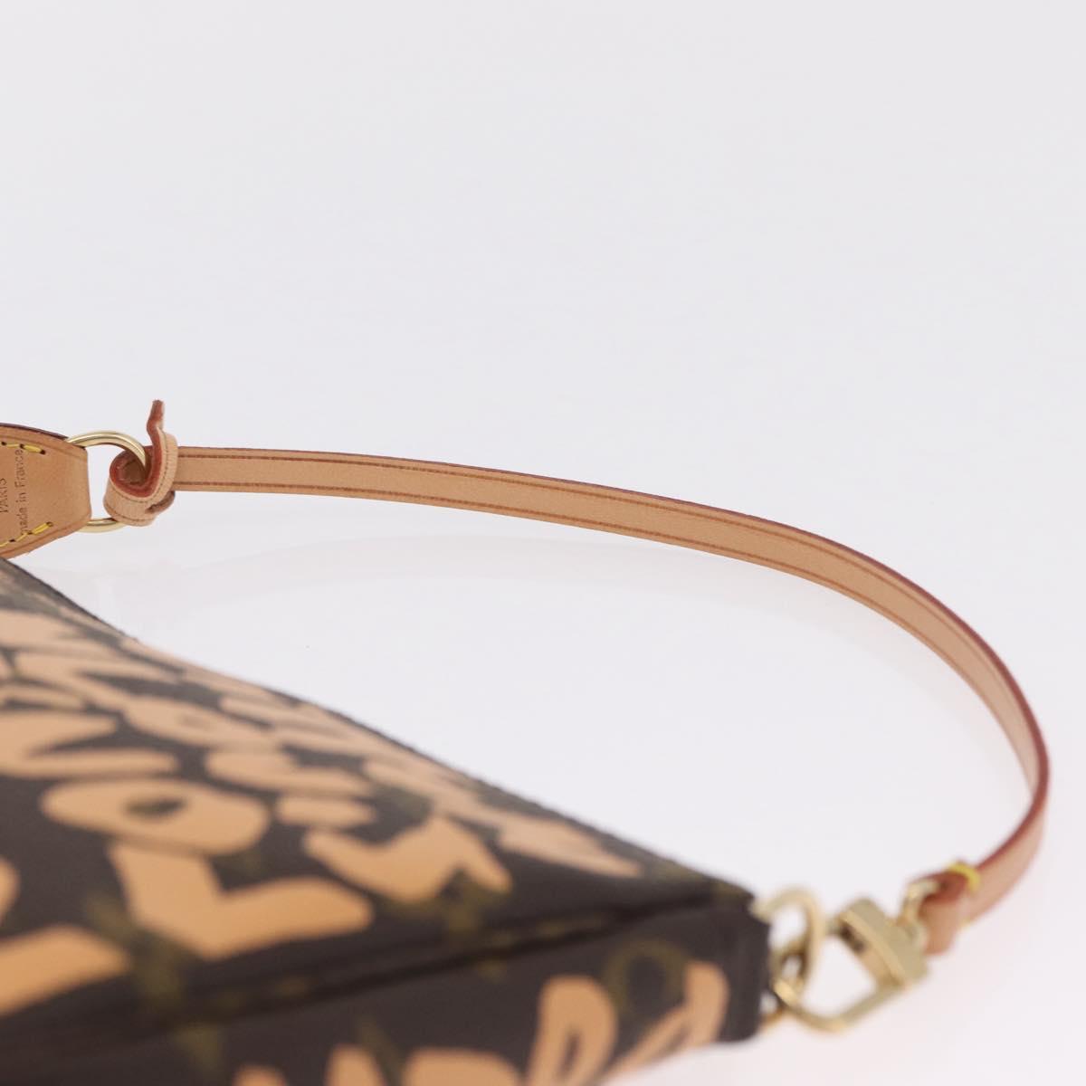 LOUIS VUITTON graffiti Pochette Accessoires Pouch M92193 LV Auth ka6305SAV