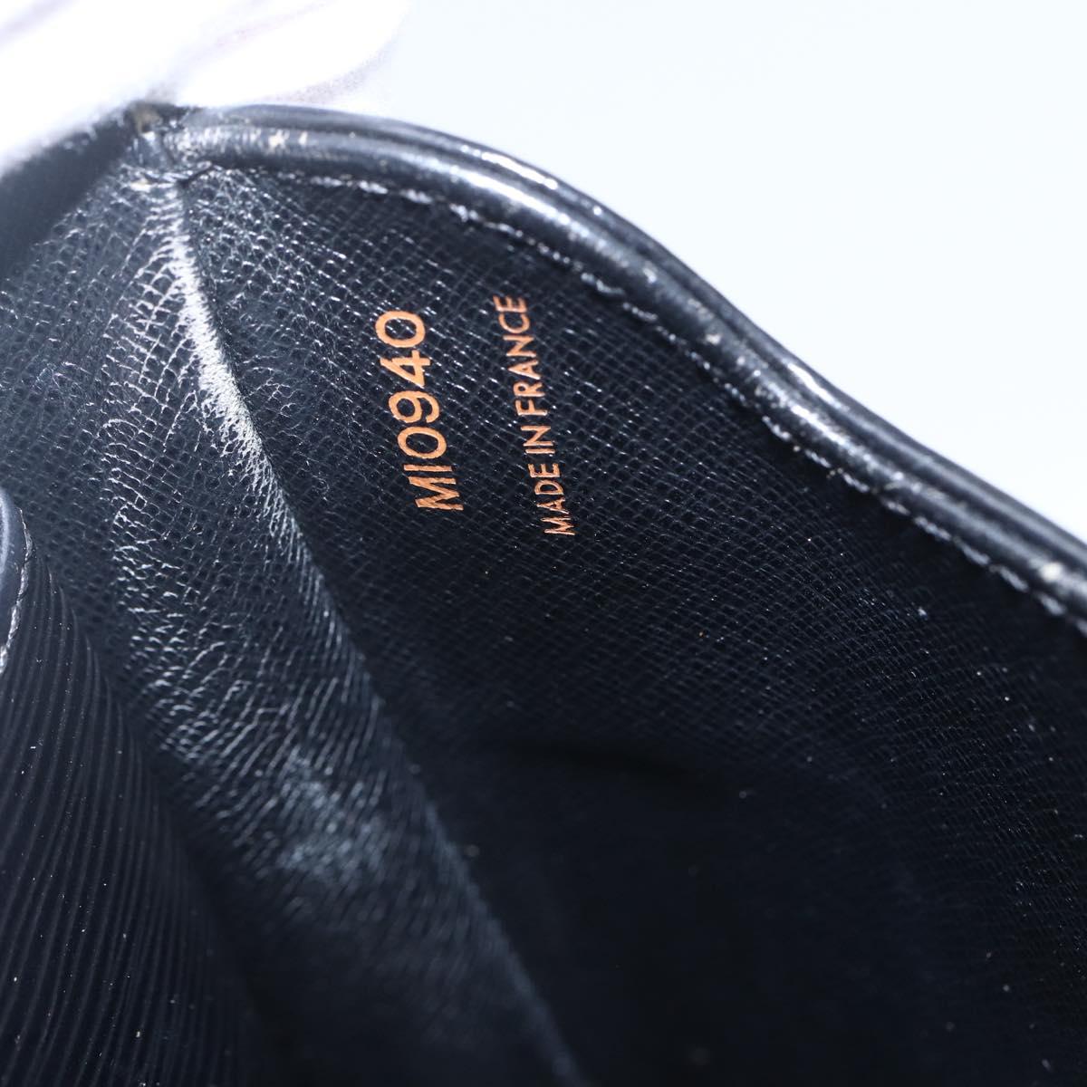 LOUIS VUITTON Epi Cartouchiere MM Shoulder Bag Black Noir M52242 LV Auth ka631