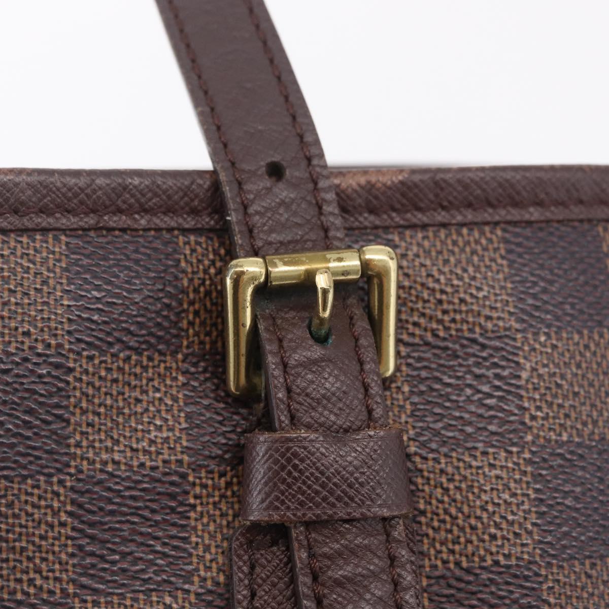LOUIS VUITTON Damier Ebene Marais Shoulder Bag N42240 LV Auth ka6310
