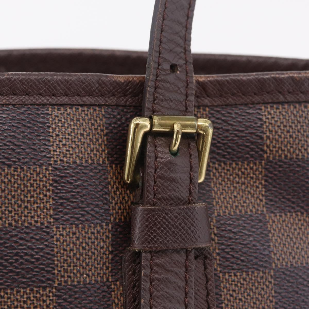 LOUIS VUITTON Damier Ebene Marais Shoulder Bag N42240 LV Auth ka6310