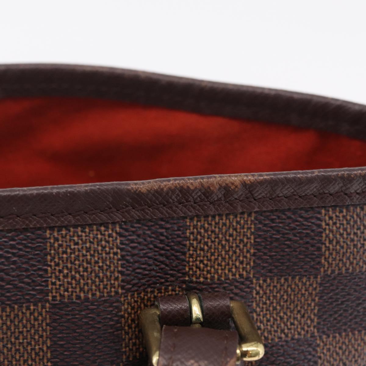 LOUIS VUITTON Damier Ebene Marais Shoulder Bag N42240 LV Auth ka6310