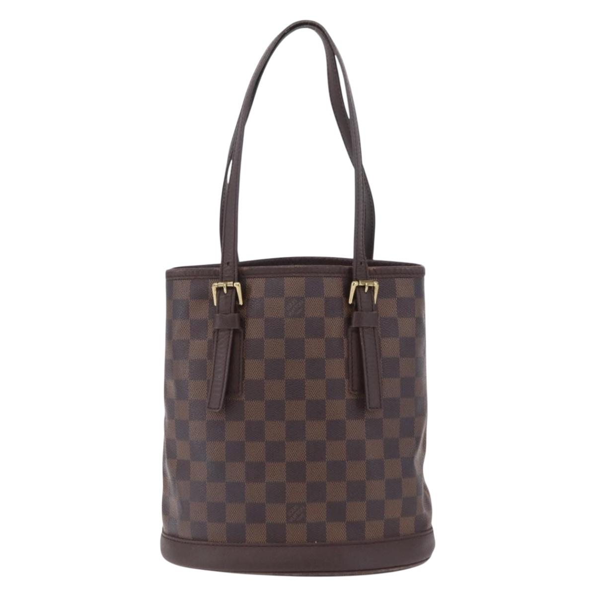 LOUIS VUITTON Damier Ebene Marais Shoulder Bag N42240 LV Auth ka6310