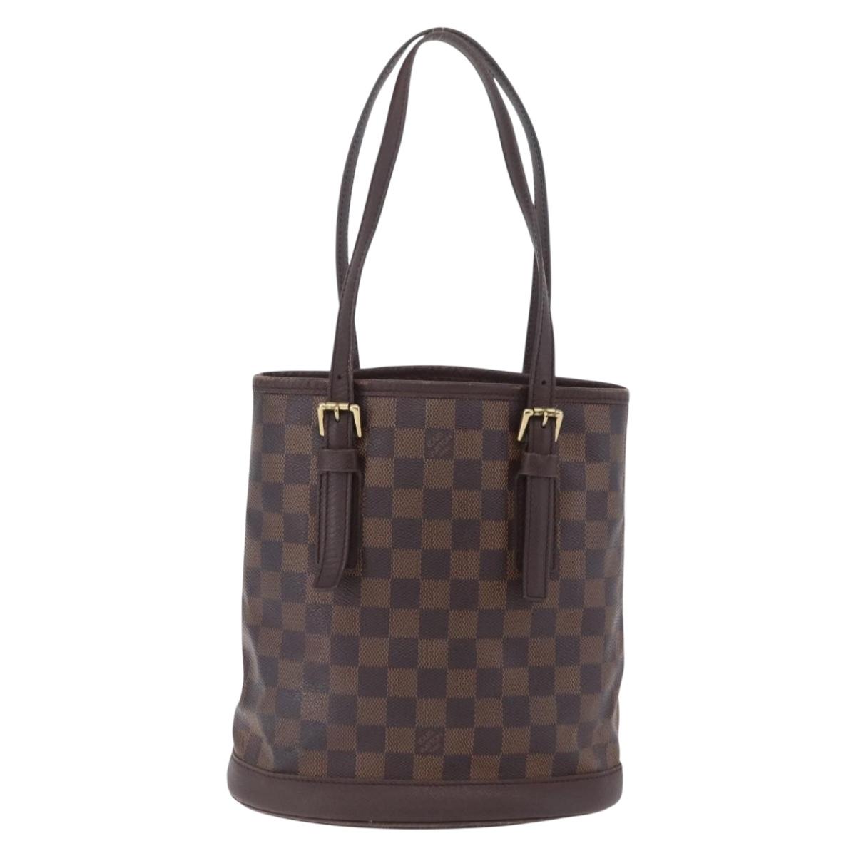 LOUIS VUITTON Damier Ebene Marais Shoulder Bag N42240 LV Auth ka6310