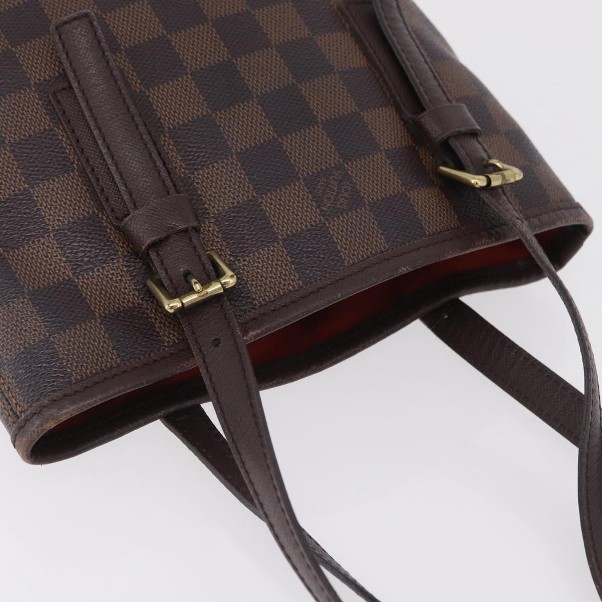 LOUIS VUITTON Damier Ebene Marais Shoulder Bag N42240 LV Auth ka6310