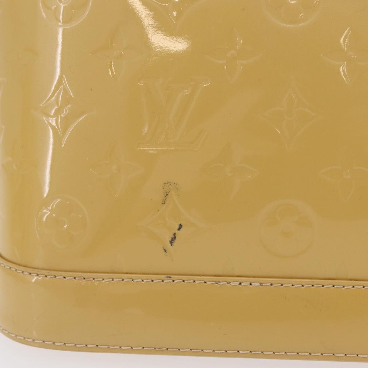 LOUIS VUITTON Monogram Vernis Alma PM Hand Bag Beige M90170 LV Auth ka6313A