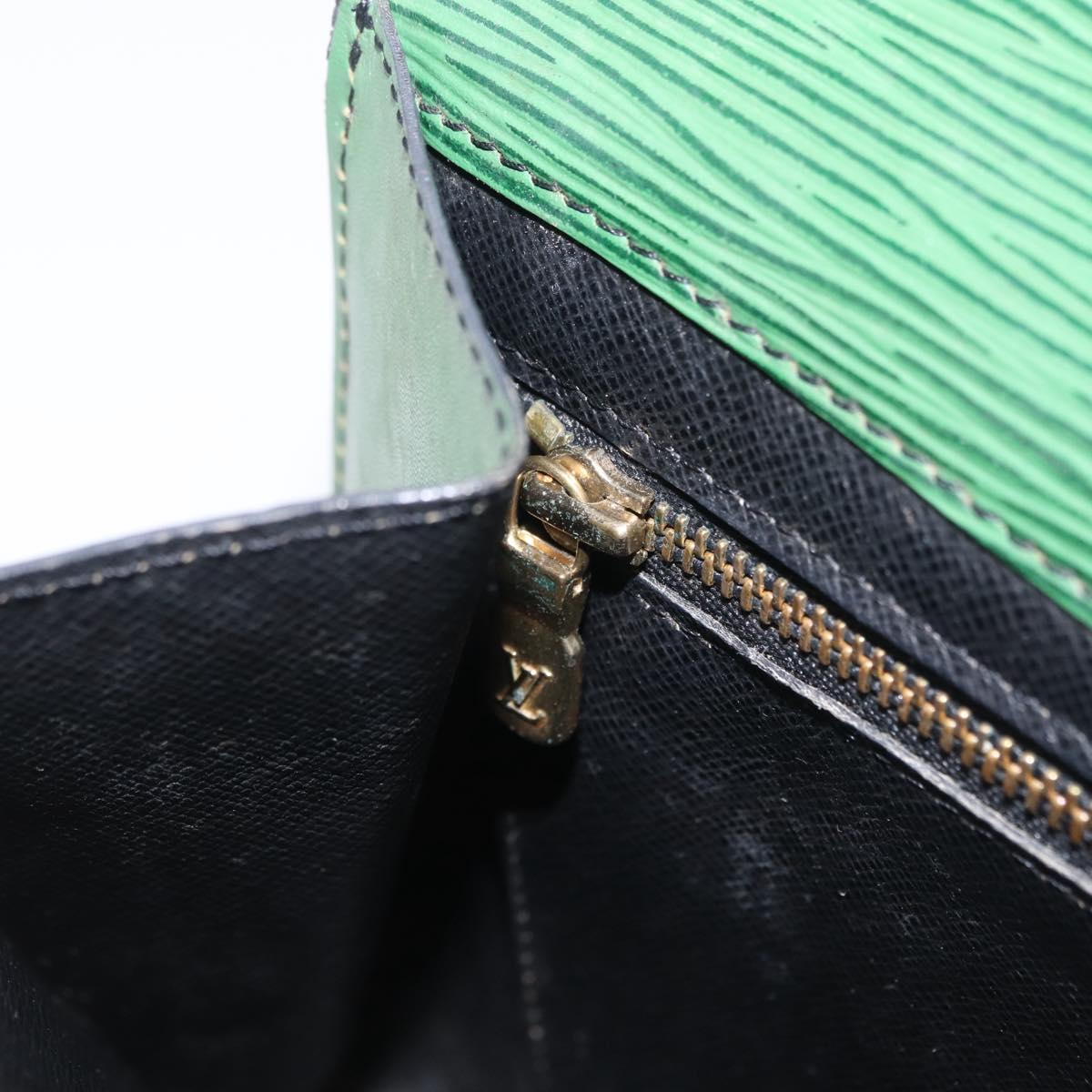 LOUIS VUITTON Epi Art Deco Clutch Bag Green M52634 LV Auth ka6318