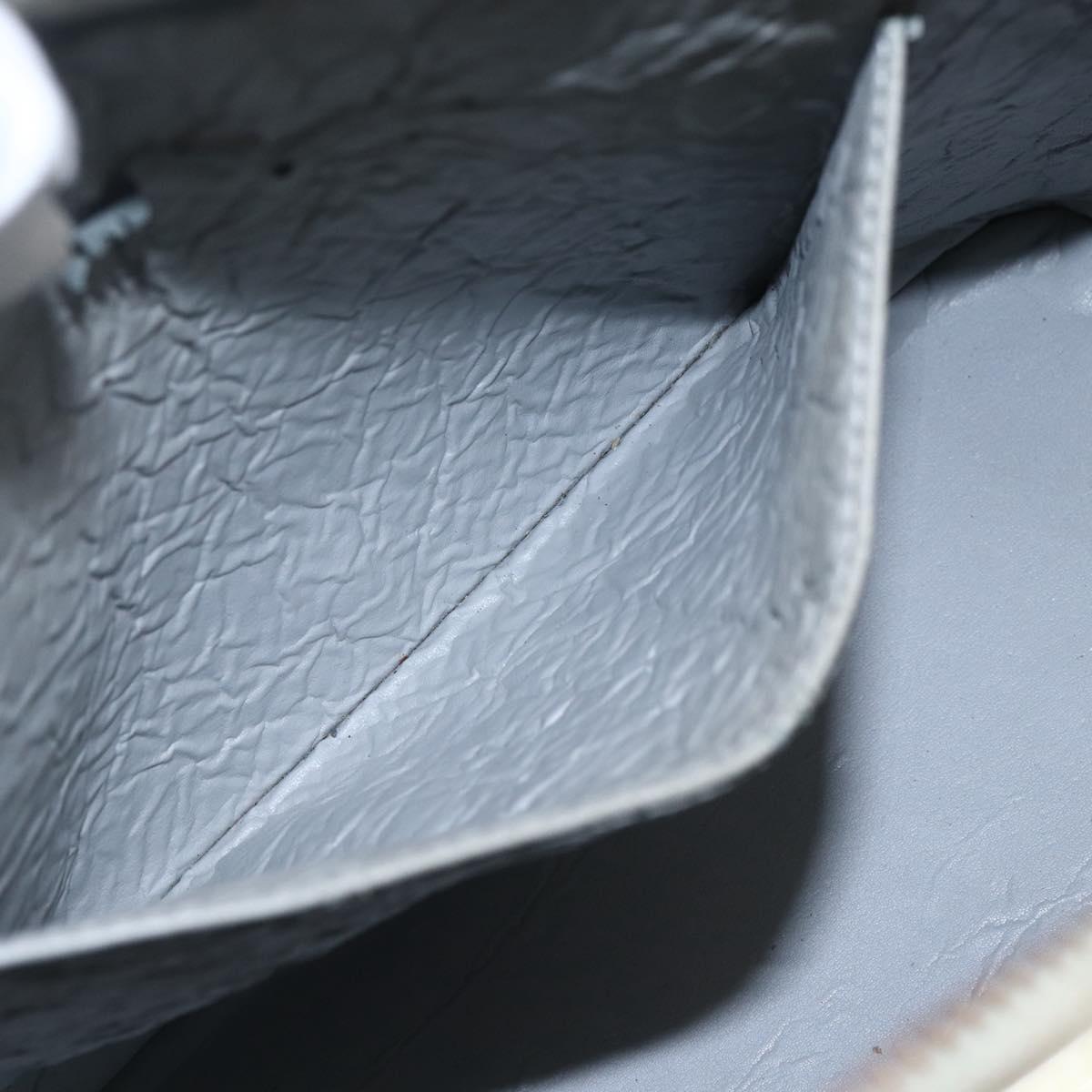 LOUIS VUITTON Monogram Vernis Houston Hand Bag Gris M91053 LV Auth ka632