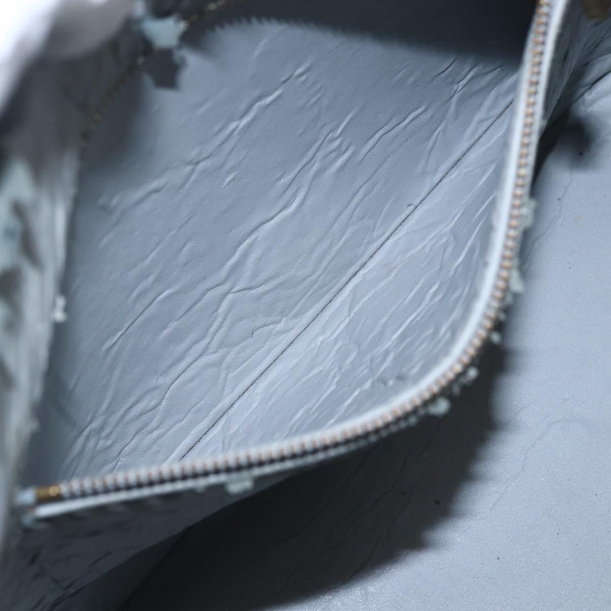 LOUIS VUITTON Monogram Vernis Houston Hand Bag Gris M91053 LV Auth ka632