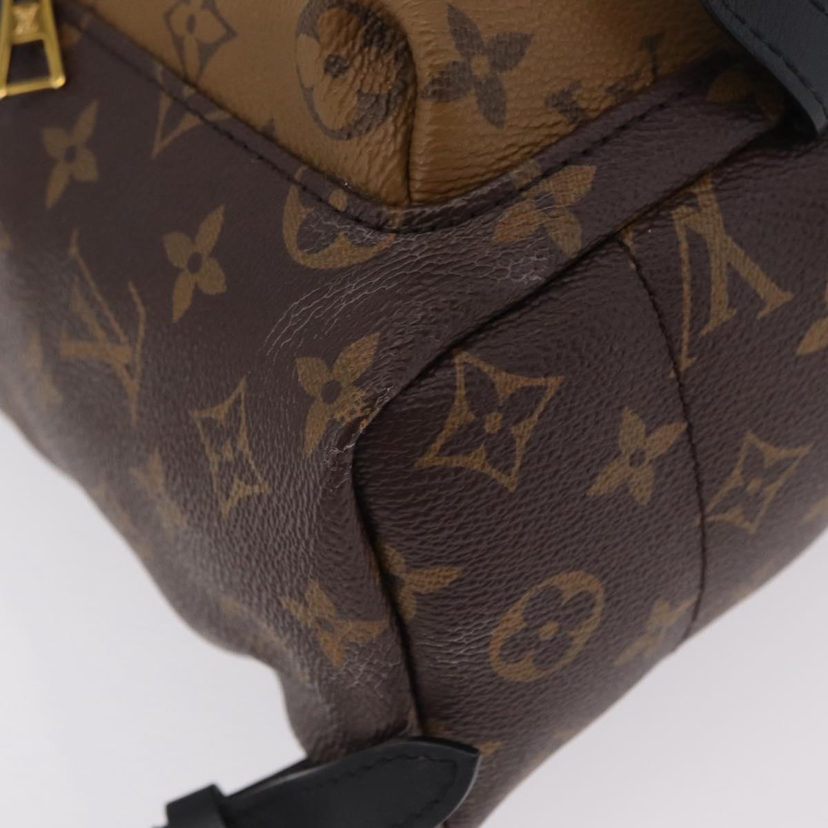 LOUIS VUITTON Monogram Reverse Palm Springs PM Backpack M43116 LV Auth ka6320V