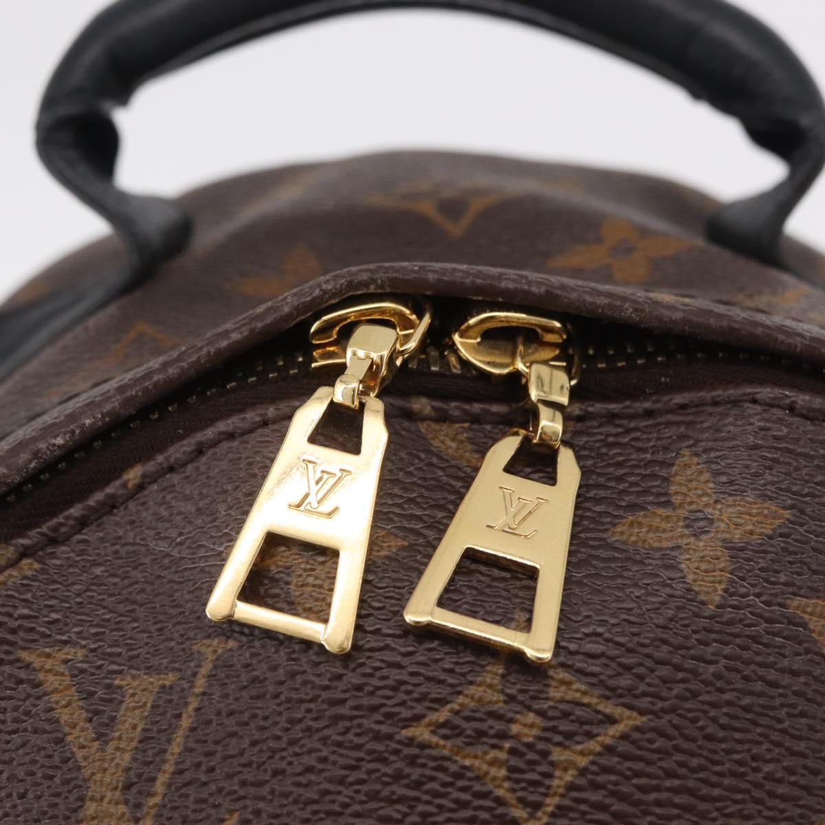 LOUIS VUITTON Monogram Reverse Palm Springs PM Backpack M43116 LV Auth ka6320V