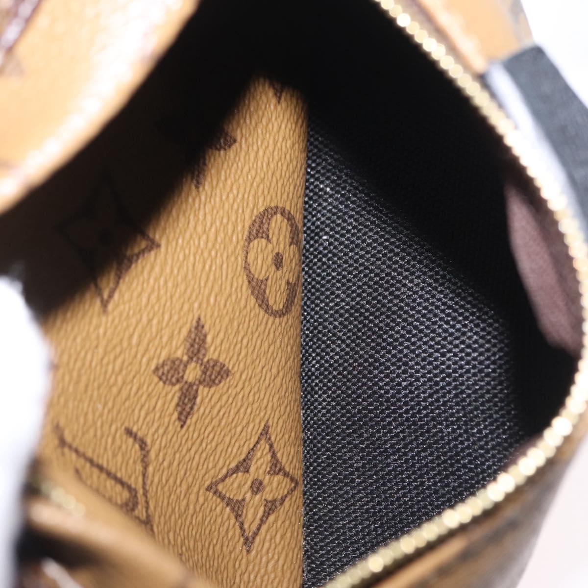 LOUIS VUITTON Monogram Reverse Palm Springs PM Backpack M43116 LV Auth ka6320V