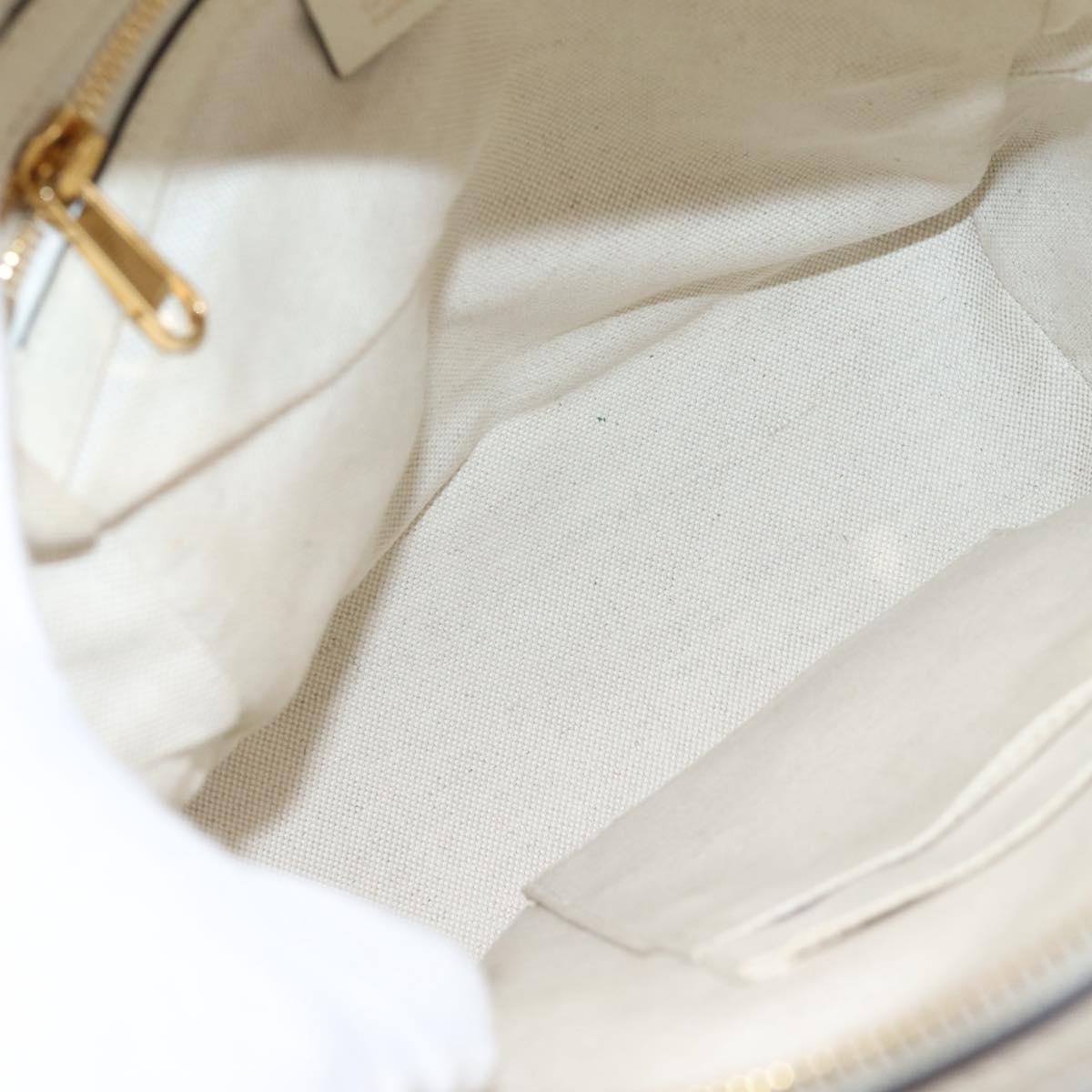 GUCCI Ophdia GG Web Sherry Line Flora Backpack PVC Beige 547965 Auth ka6322V