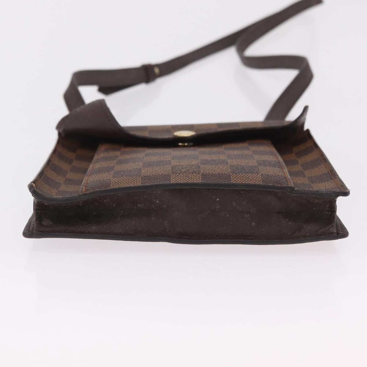 LOUIS VUITTON Damier Ebene Pimlico Shoulder Bag N45272 LV Auth ka6330