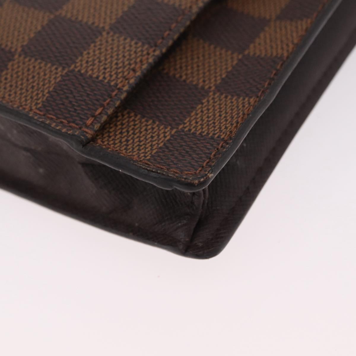 LOUIS VUITTON Damier Ebene Pimlico Shoulder Bag N45272 LV Auth ka6330