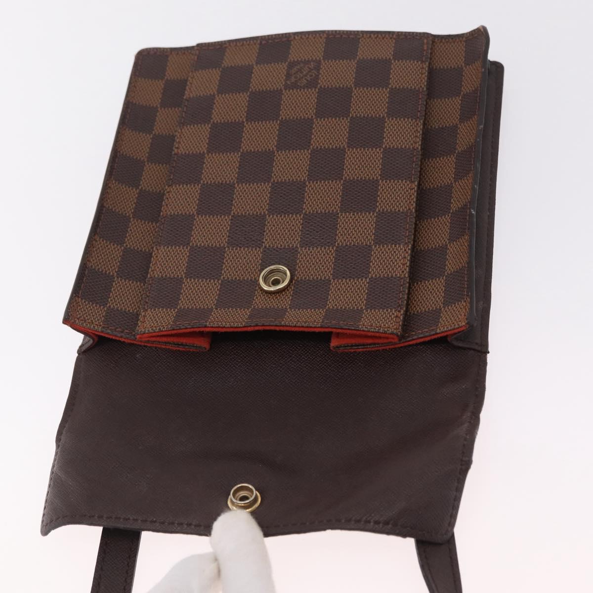LOUIS VUITTON Damier Ebene Pimlico Shoulder Bag N45272 LV Auth ka6330