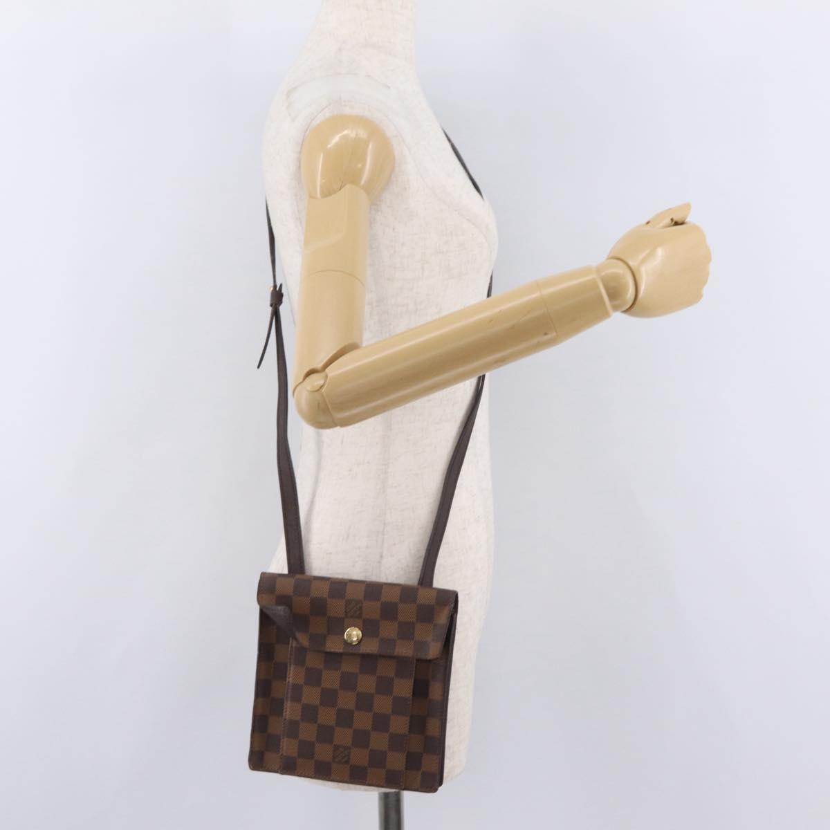 LOUIS VUITTON Damier Ebene Pimlico Shoulder Bag N45272 LV Auth ka6330