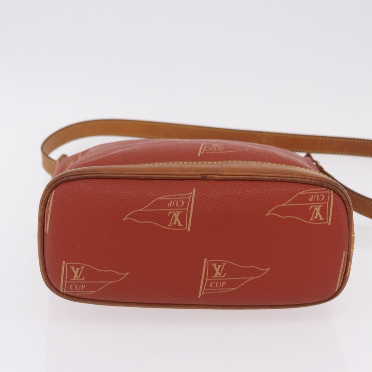 LOUIS VUITTON LOUIS VUITTON Cup Rutuke Shoulder Bag Red M80027 LV Auth ka6336