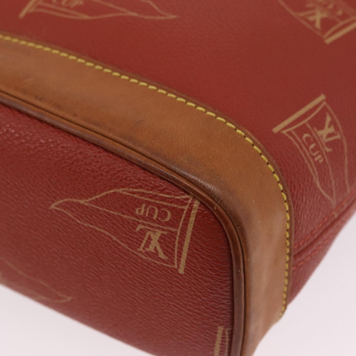 LOUIS VUITTON LOUIS VUITTON Cup Rutuke Shoulder Bag Red M80027 LV Auth ka6336