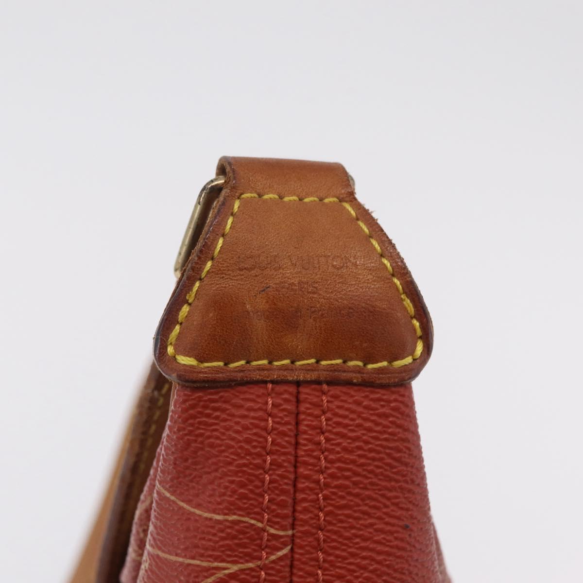 LOUIS VUITTON LOUIS VUITTON Cup Rutuke Shoulder Bag Red M80027 LV Auth ka6336