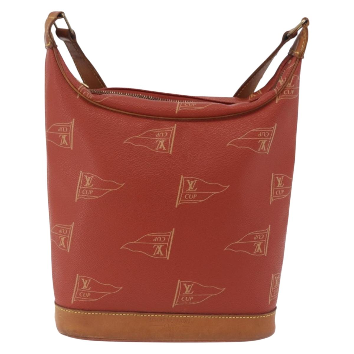 LOUIS VUITTON LOUIS VUITTON Cup Rutuke Shoulder Bag Red M80027 LV Auth ka6336