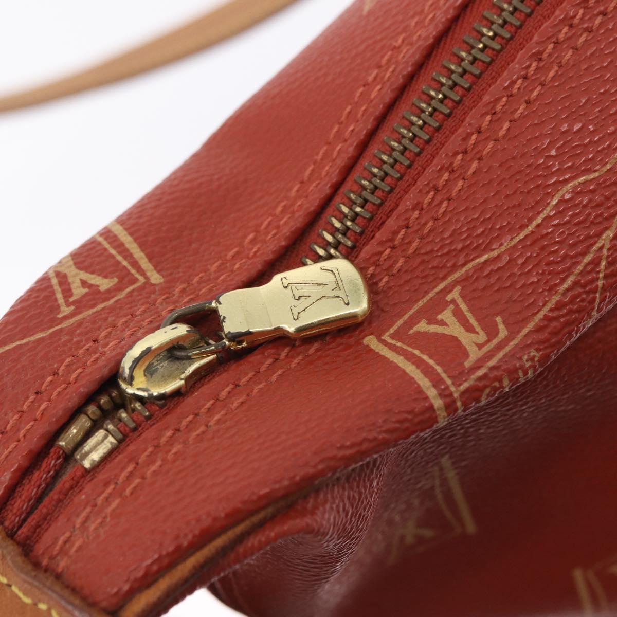 LOUIS VUITTON LOUIS VUITTON Cup Rutuke Shoulder Bag Red M80027 LV Auth ka6336