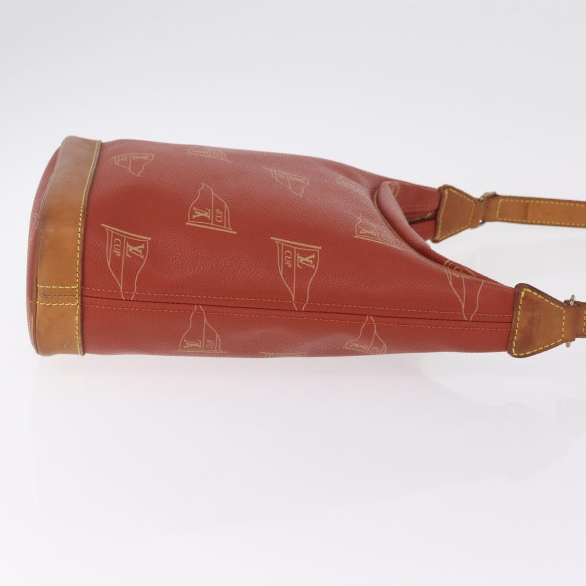 LOUIS VUITTON LOUIS VUITTON Cup Rutuke Shoulder Bag Red M80027 LV Auth ka6336