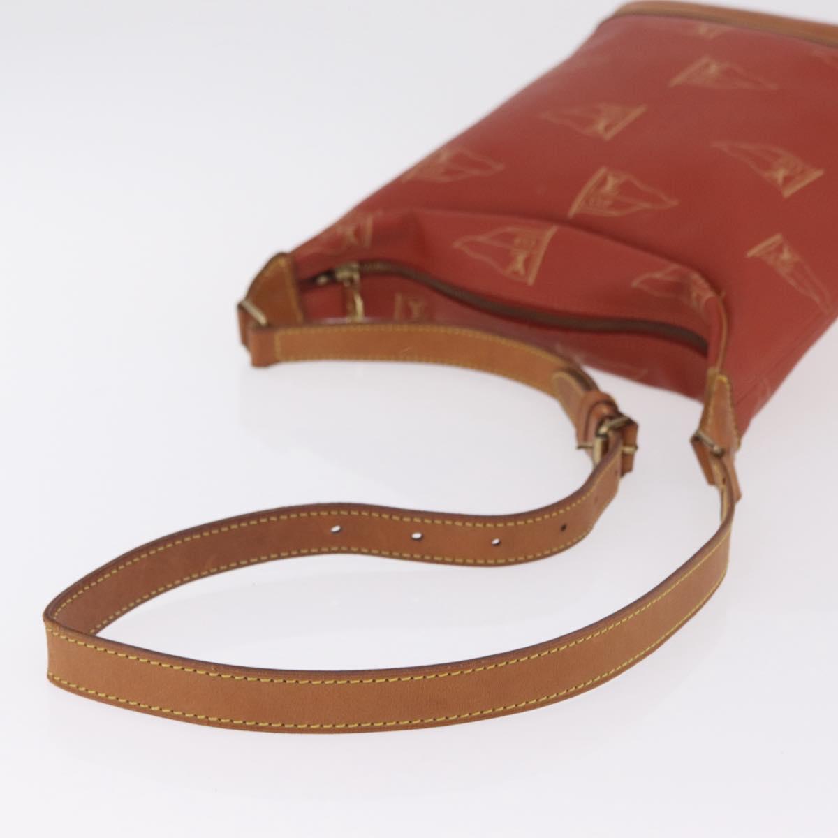 LOUIS VUITTON LOUIS VUITTON Cup Rutuke Shoulder Bag Red M80027 LV Auth ka6336