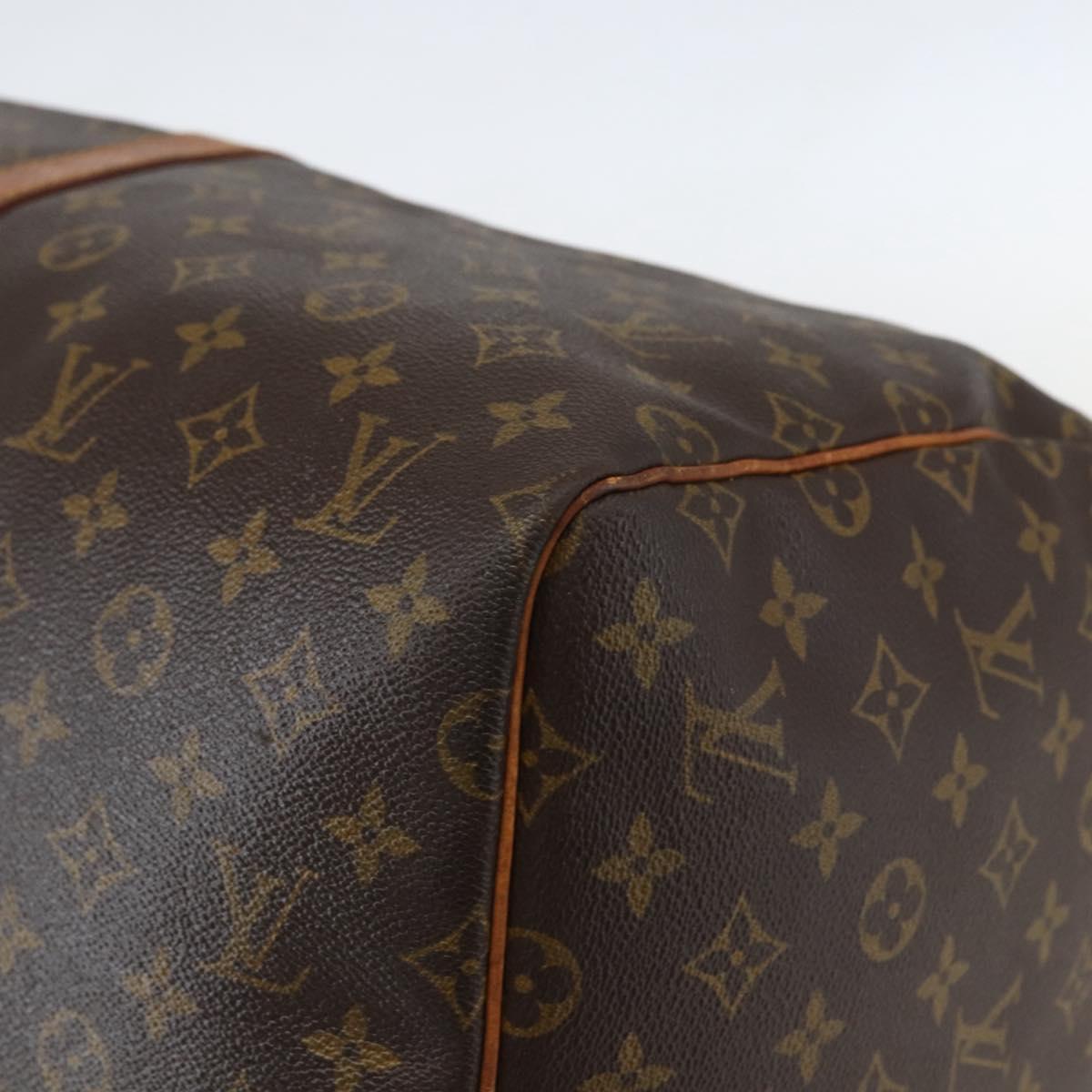 LOUIS VUITTON Monogram Keepall 55 Boston Bag M41424 LV Auth ka634