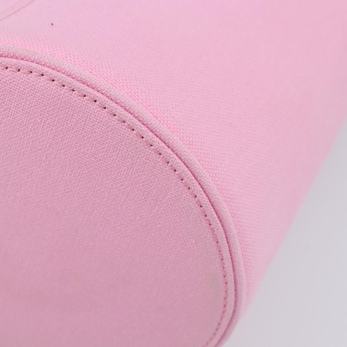 BALENCIAGA Wave XS Hand Bag Canvas 2way Pink Silver 619979 Auth ka6340V