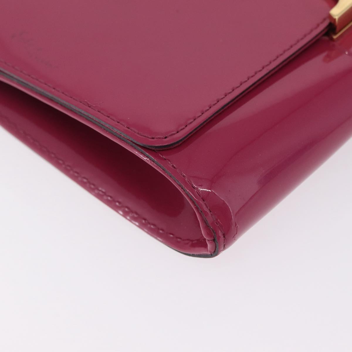 LOUIS VUITTON Pochette Louise EW Clutch Bag Rose Andian M94270 LV Auth ka6341