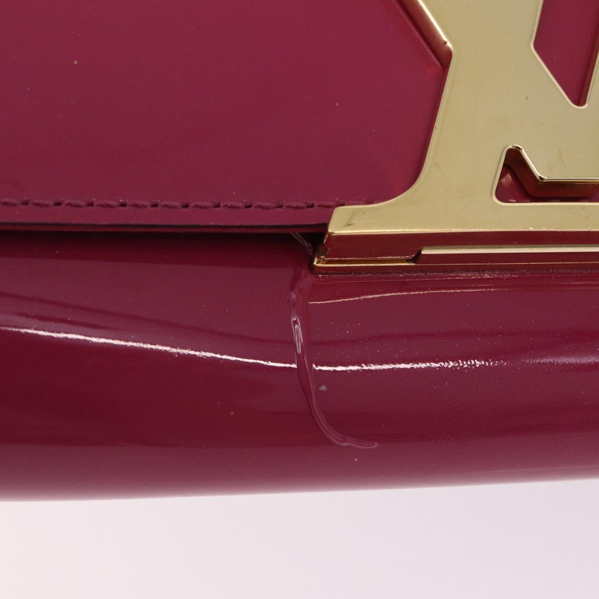 LOUIS VUITTON Pochette Louise EW Clutch Bag Rose Andian M94270 LV Auth ka6341