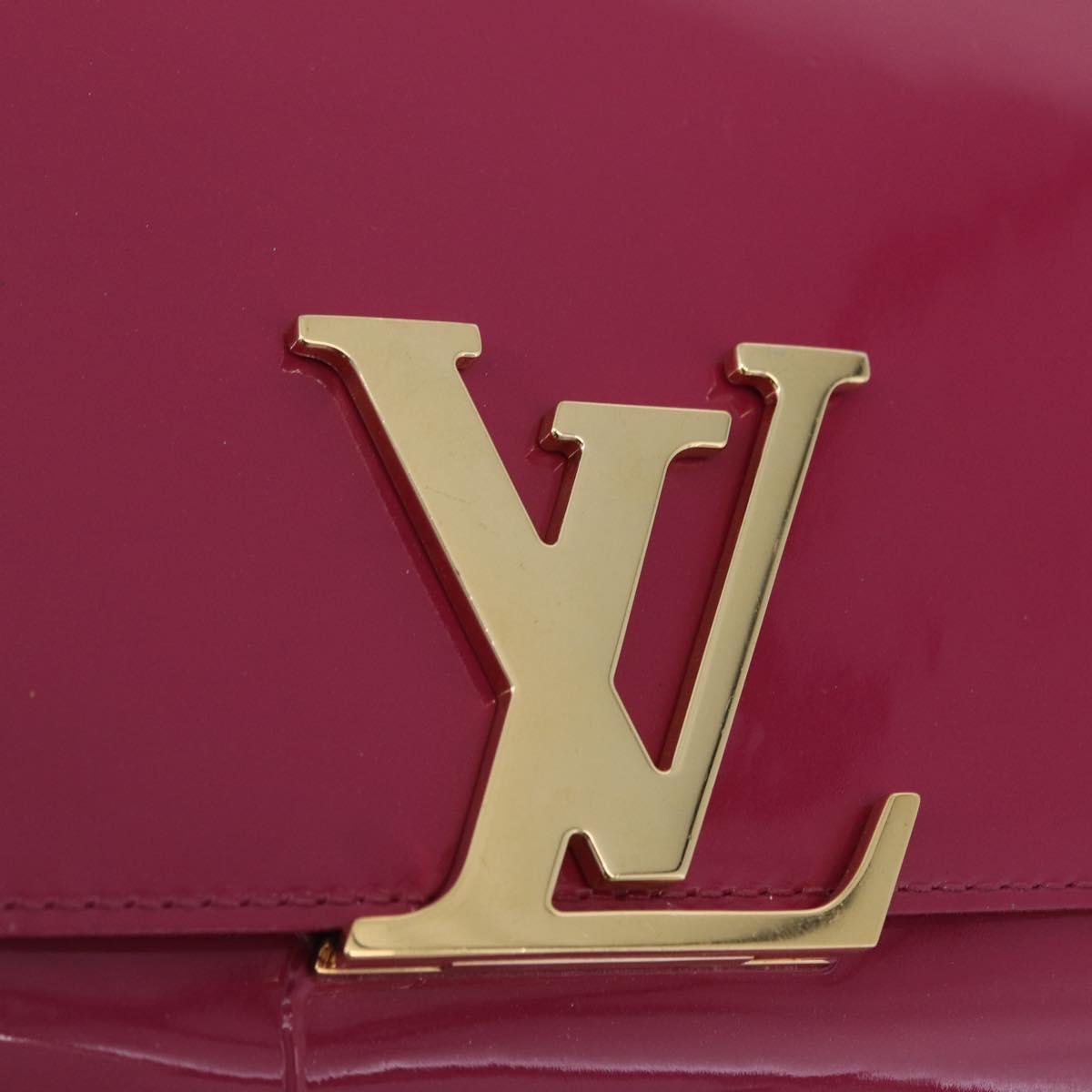LOUIS VUITTON Pochette Louise EW Clutch Bag Rose Andian M94270 LV Auth ka6341