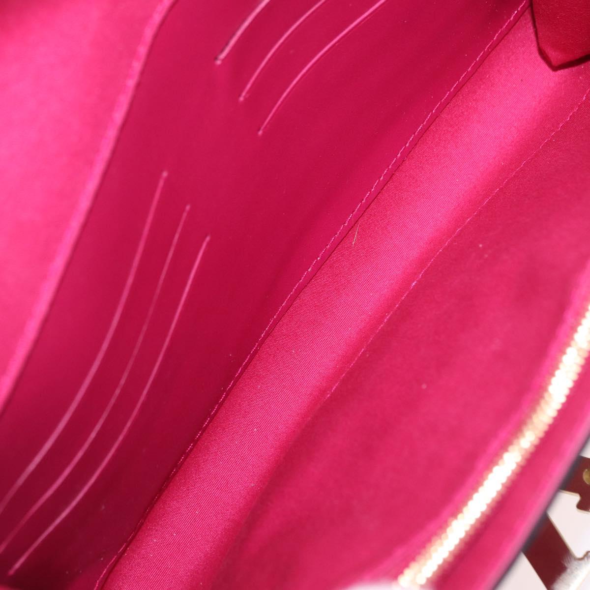 LOUIS VUITTON Pochette Louise EW Clutch Bag Rose Andian M94270 LV Auth ka6341