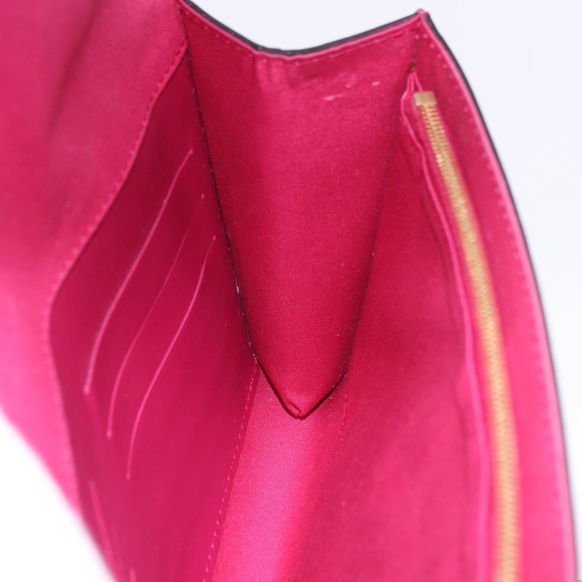 LOUIS VUITTON Pochette Louise EW Clutch Bag Rose Andian M94270 LV Auth ka6341