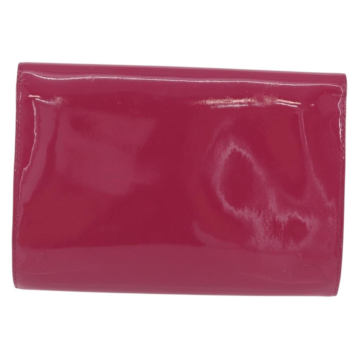 LOUIS VUITTON Pochette Louise EW Clutch Bag Rose Andian M94270 LV Auth ka6341
