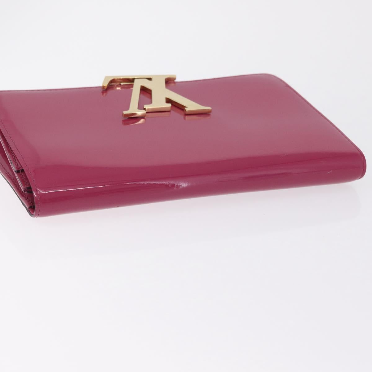 LOUIS VUITTON Pochette Louise EW Clutch Bag Rose Andian M94270 LV Auth ka6341