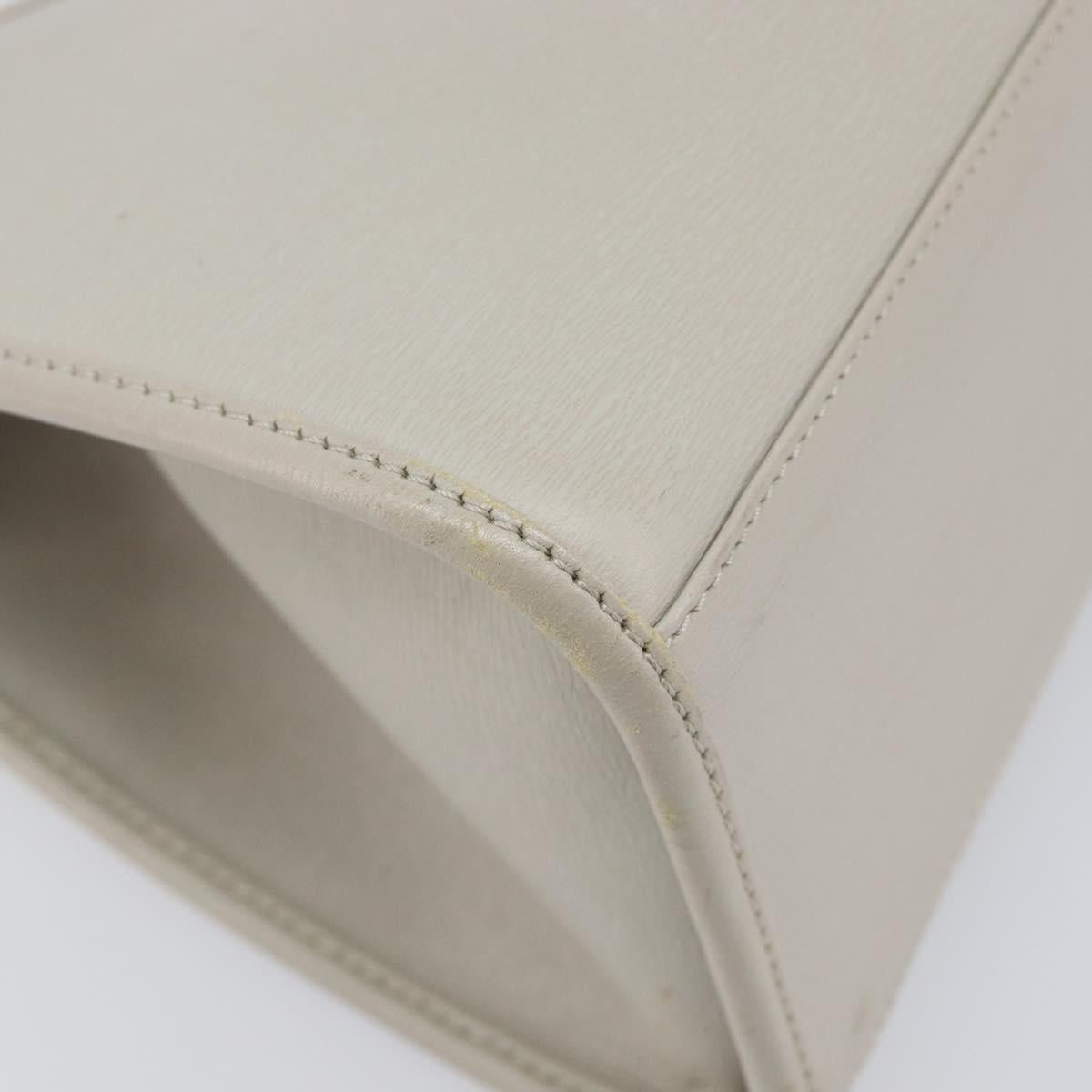 GUCCI Jackie Hand Bag Leather Beige Gold 002 1067 Auth ka6348